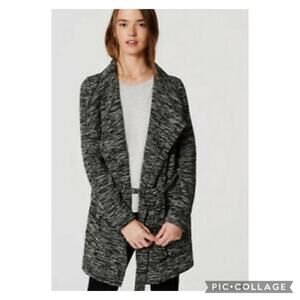 Loft Belted Marled Sweater Coat